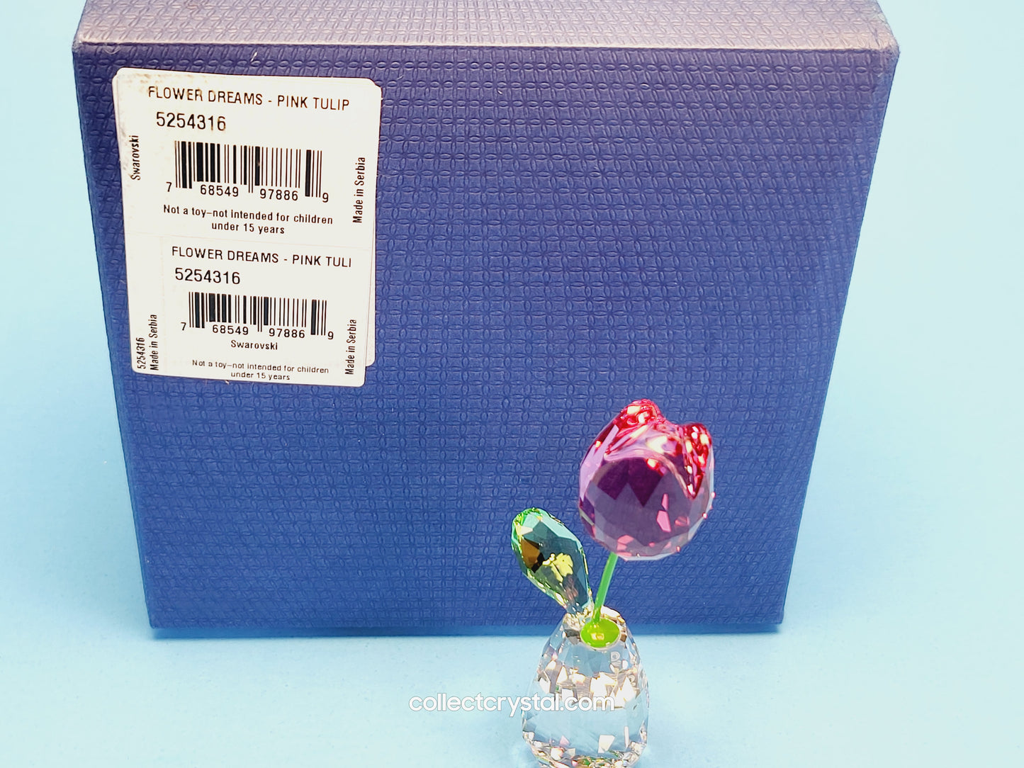 Flower Dreams Pink Tulip Crystal Ornament 5254316