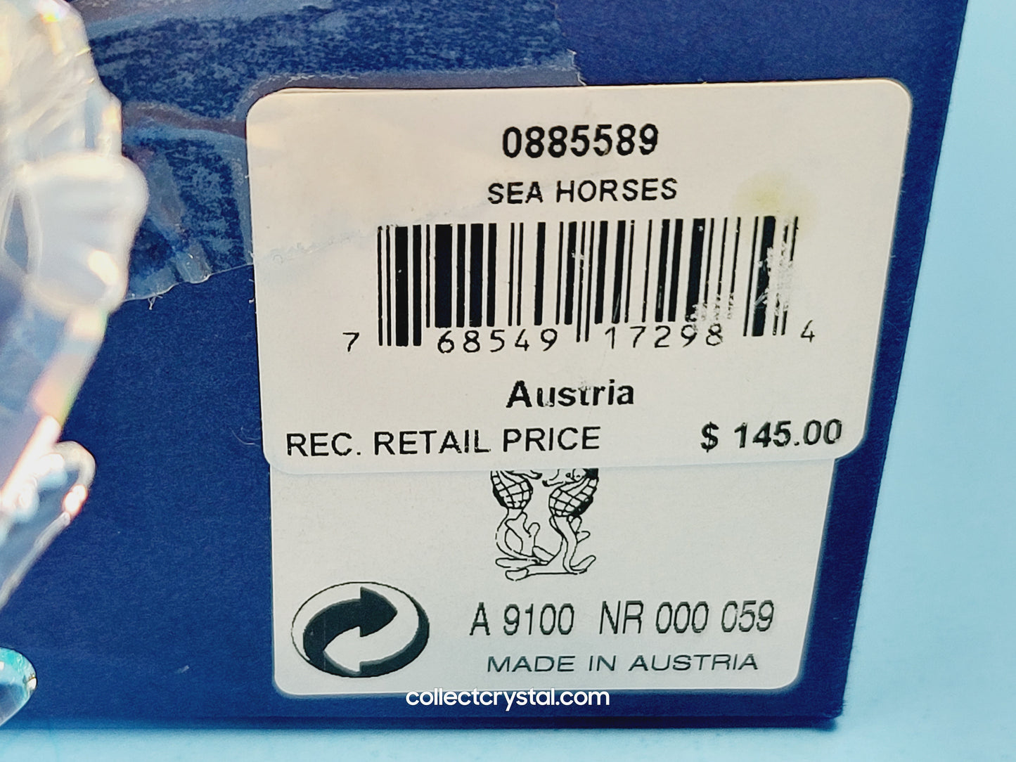 SEA HORSES / SEAHORSES 885589 on blue coral