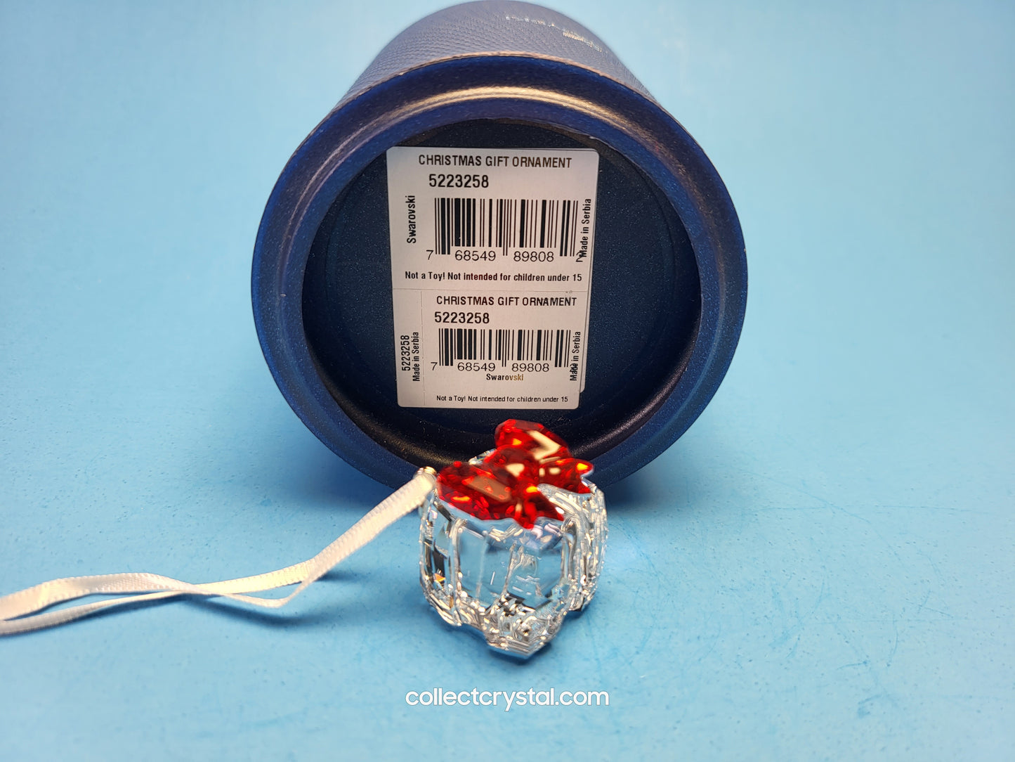 Christmas Gift Ornament w Red Bow # 5223258