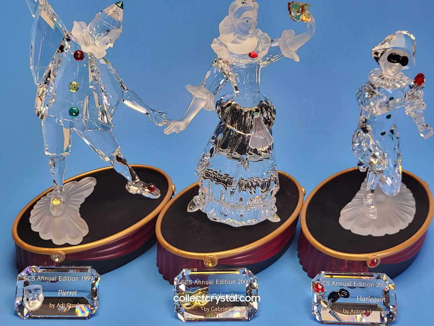 Masquerade complete set Pierrot, Harlequin and Columbine