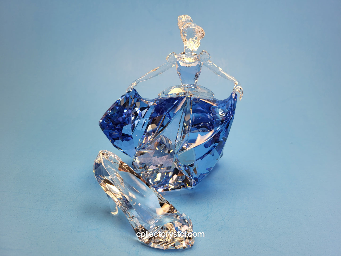 Swarovski Disney Princess's Jessica Lasher Bundle - Cinderella with shoe, Belle, Elsa, & Rapunzel