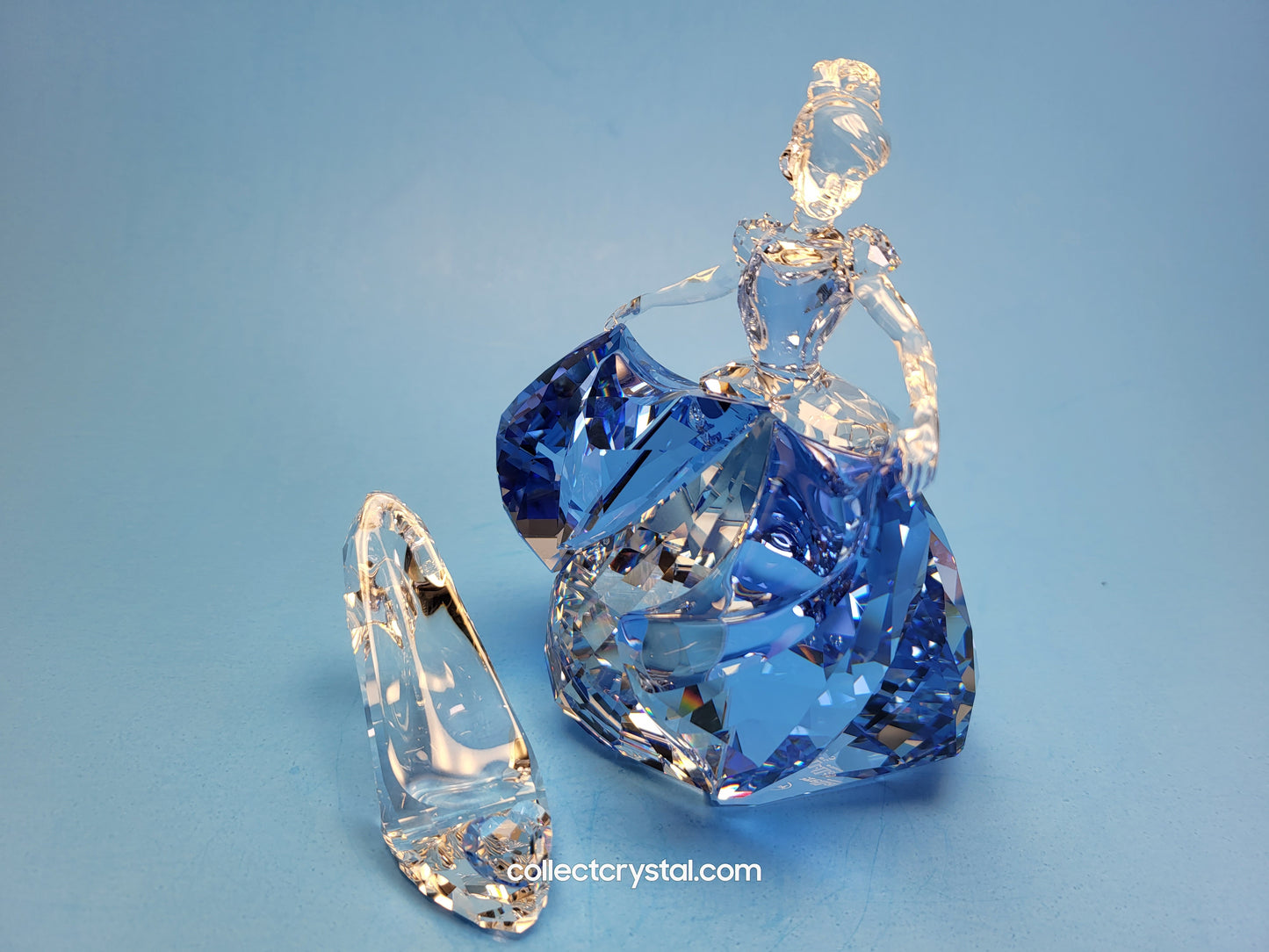 Swarovski Disney Princess's Jessica Lasher Bundle - Cinderella with shoe, Belle, Elsa, & Rapunzel