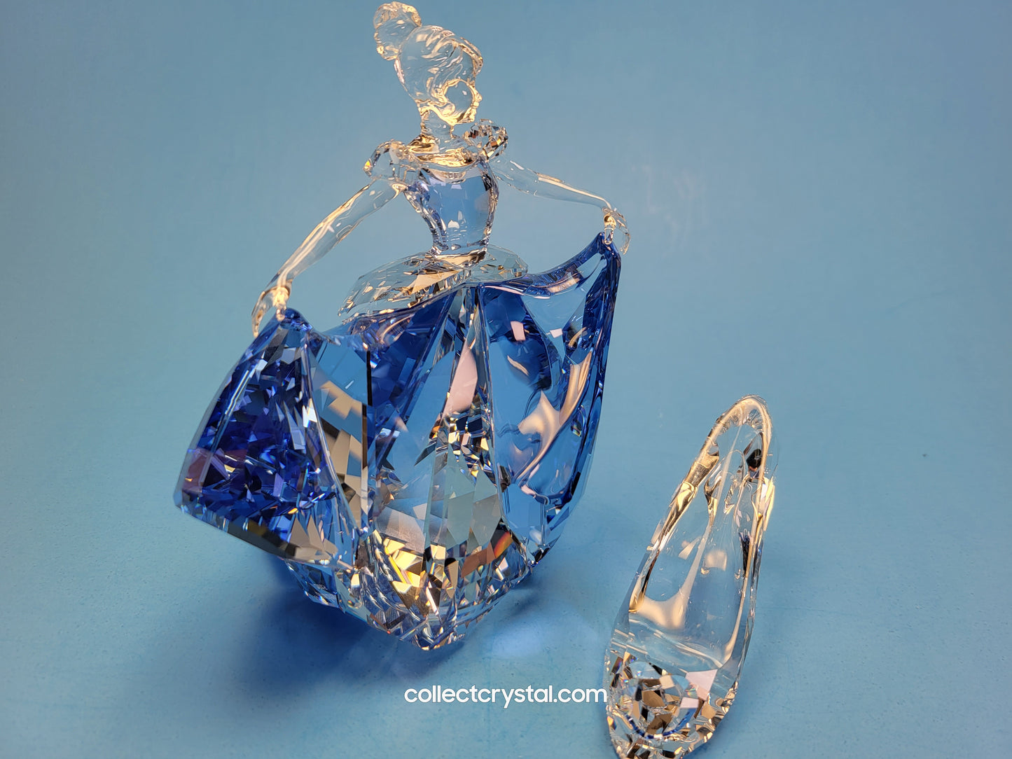Swarovski Disney Princess's Jessica Lasher Bundle - Cinderella with shoe, Belle, Elsa, & Rapunzel