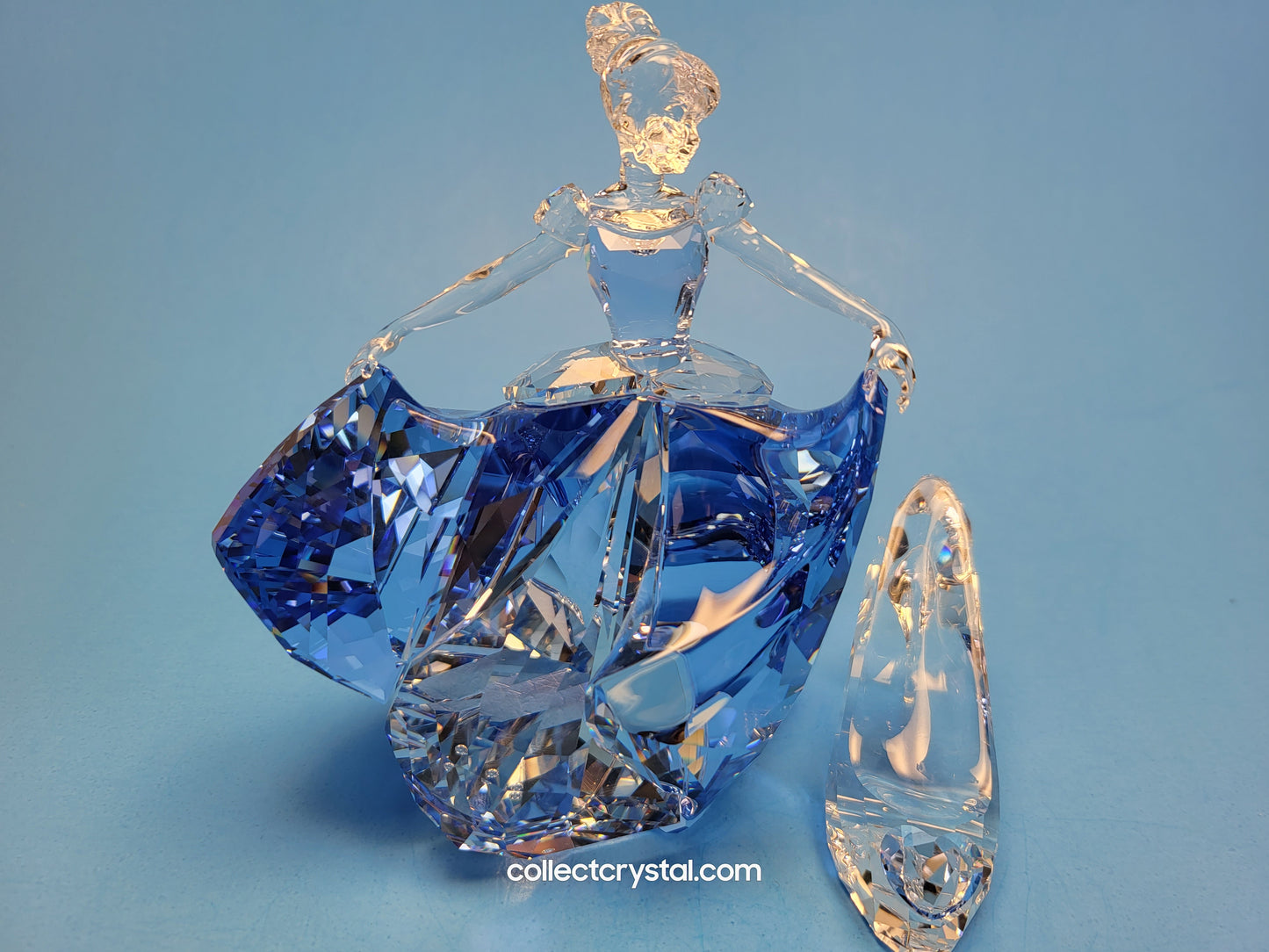 Swarovski Disney Princess's Jessica Lasher Bundle - Cinderella with shoe, Belle, Elsa, & Rapunzel
