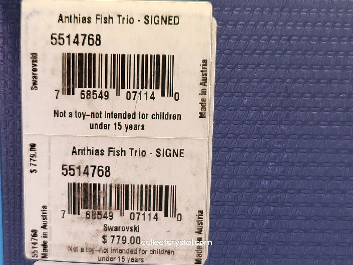 Anthias PARADISE Fish Trio # 5428652 Figurine Signed by Designer