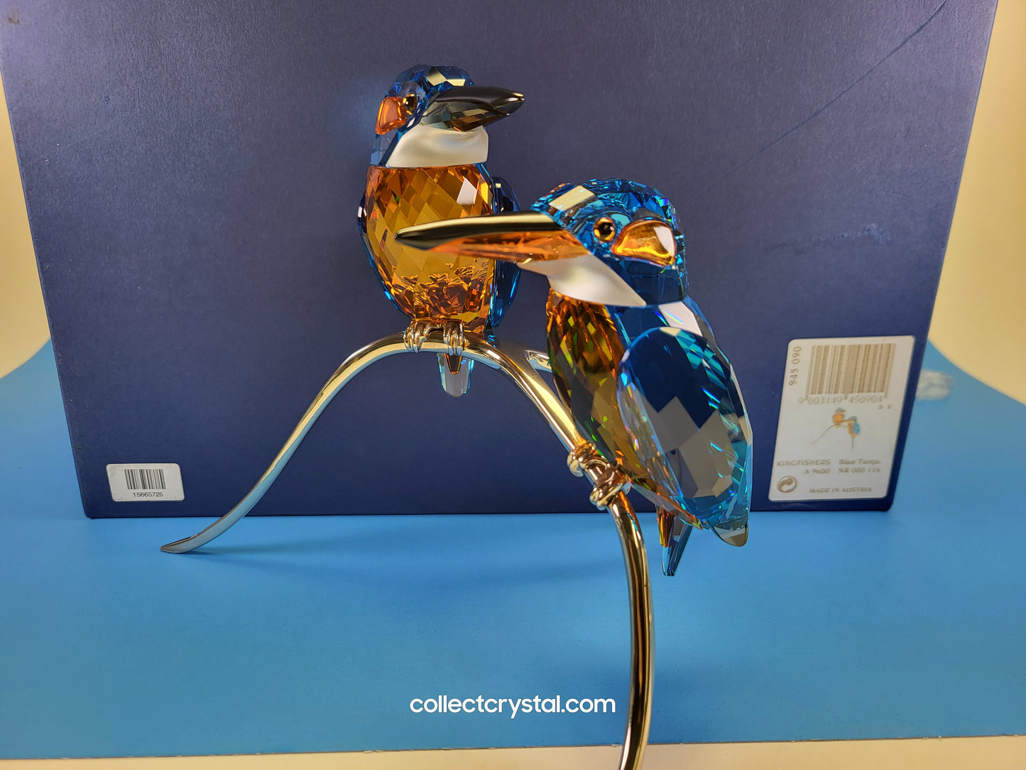 Birds Blue Turquoise Kingfishers 9600000116 Figurine 945090