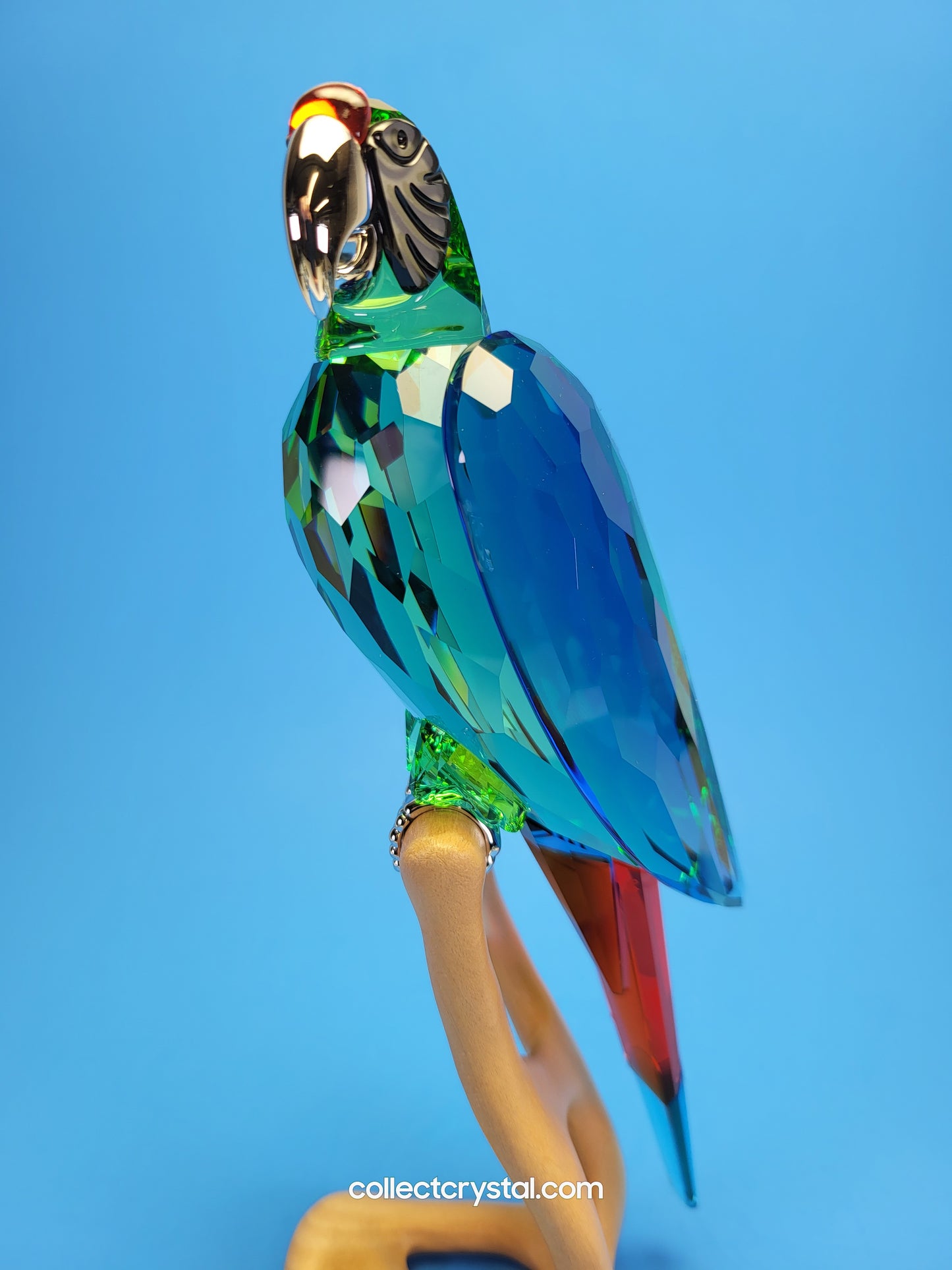 Macaws Paradise Parrot Chrome Green Bird 685824 Figurine