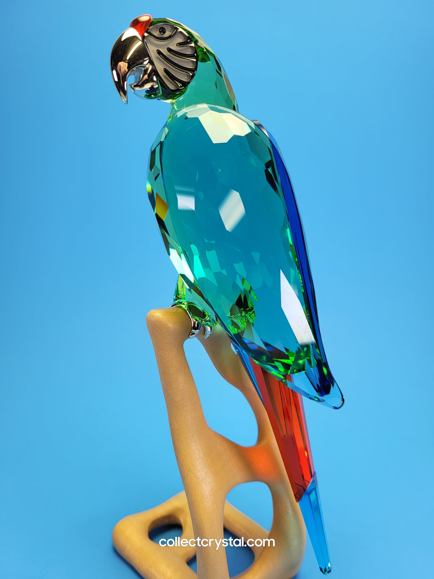 Macaws Paradise Parrot Chrome Green Bird 685824 Figurine