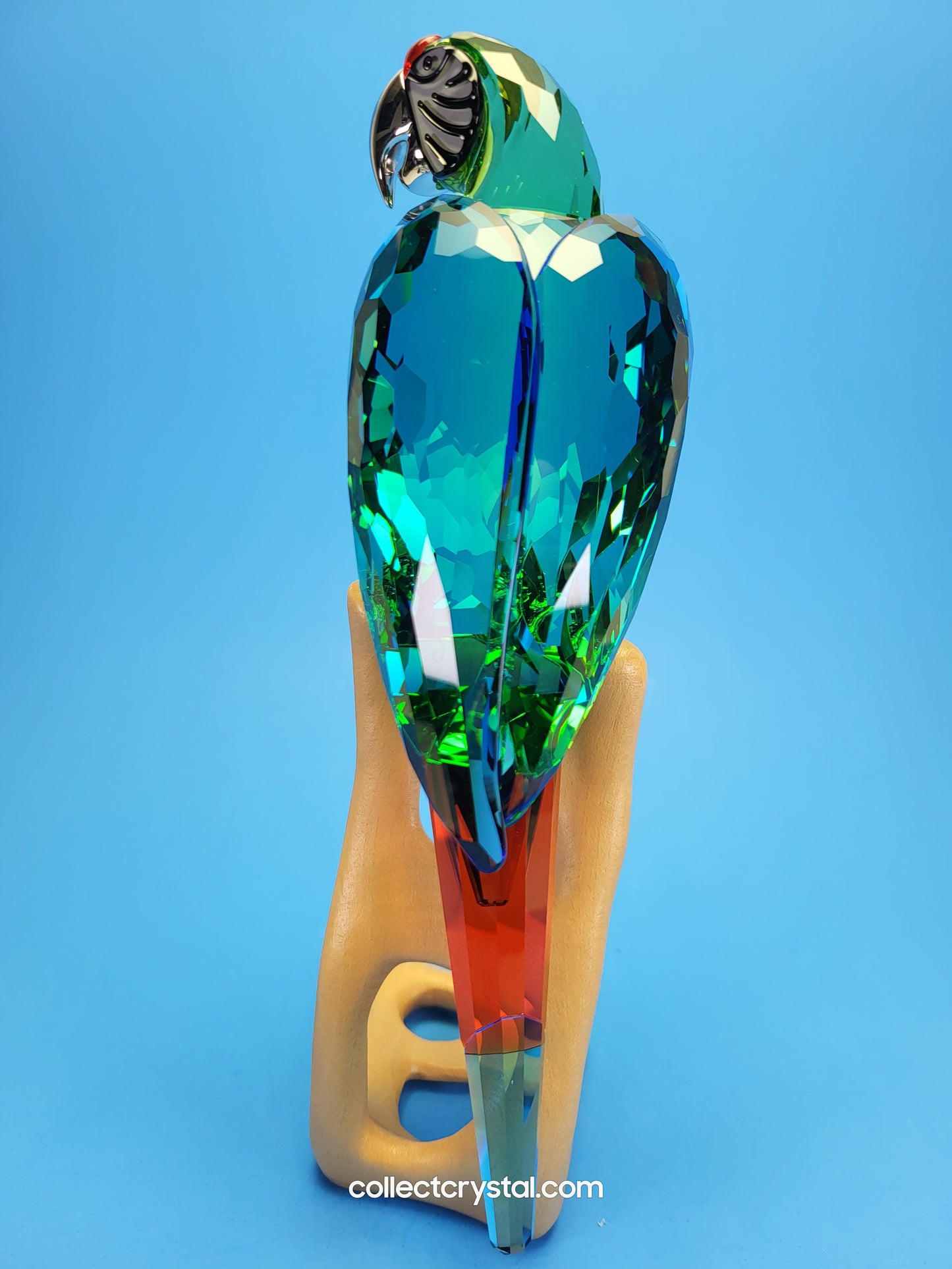 Macaws Paradise Parrot Chrome Green Bird 685824 Figurine
