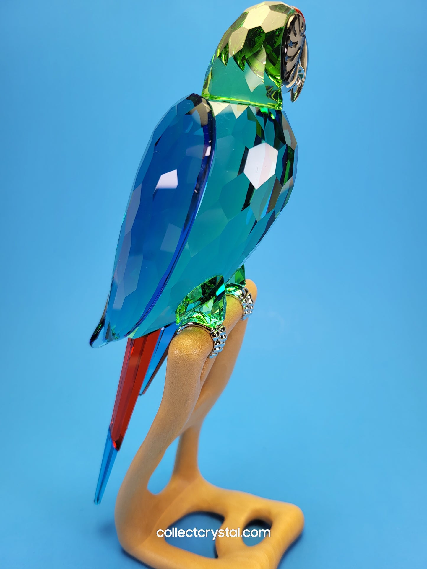 Macaws Paradise Parrot Chrome Green Bird 685824 Figurine