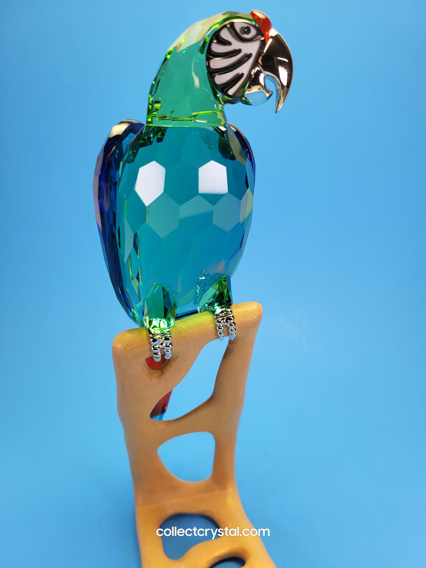 Macaws Paradise Parrot Chrome Green Bird 685824 Figurine
