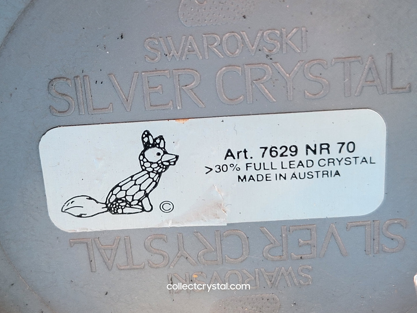 FOX LARGE (var 1 with frosted nose, no black dot, USA only) 013837