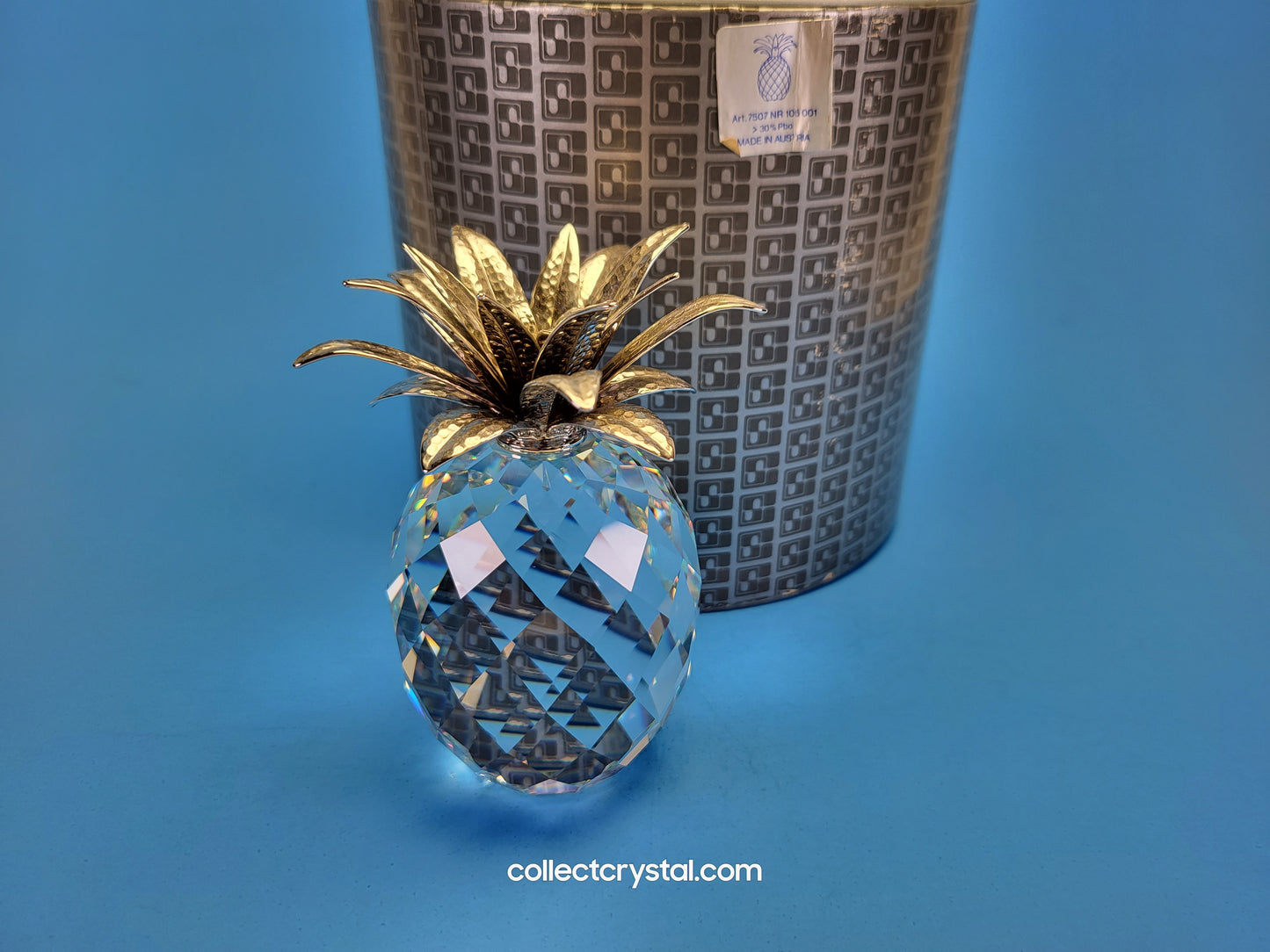 Pineapple Silver/Rhodium Large Hammered 010081