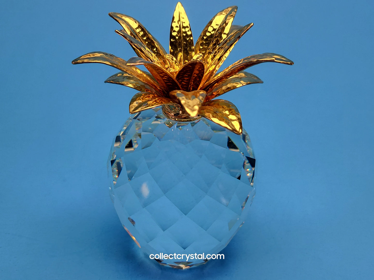 PINEAPPLE GOLD LARGE v1 HAMMERED LEAVES (rounder shape) 010044