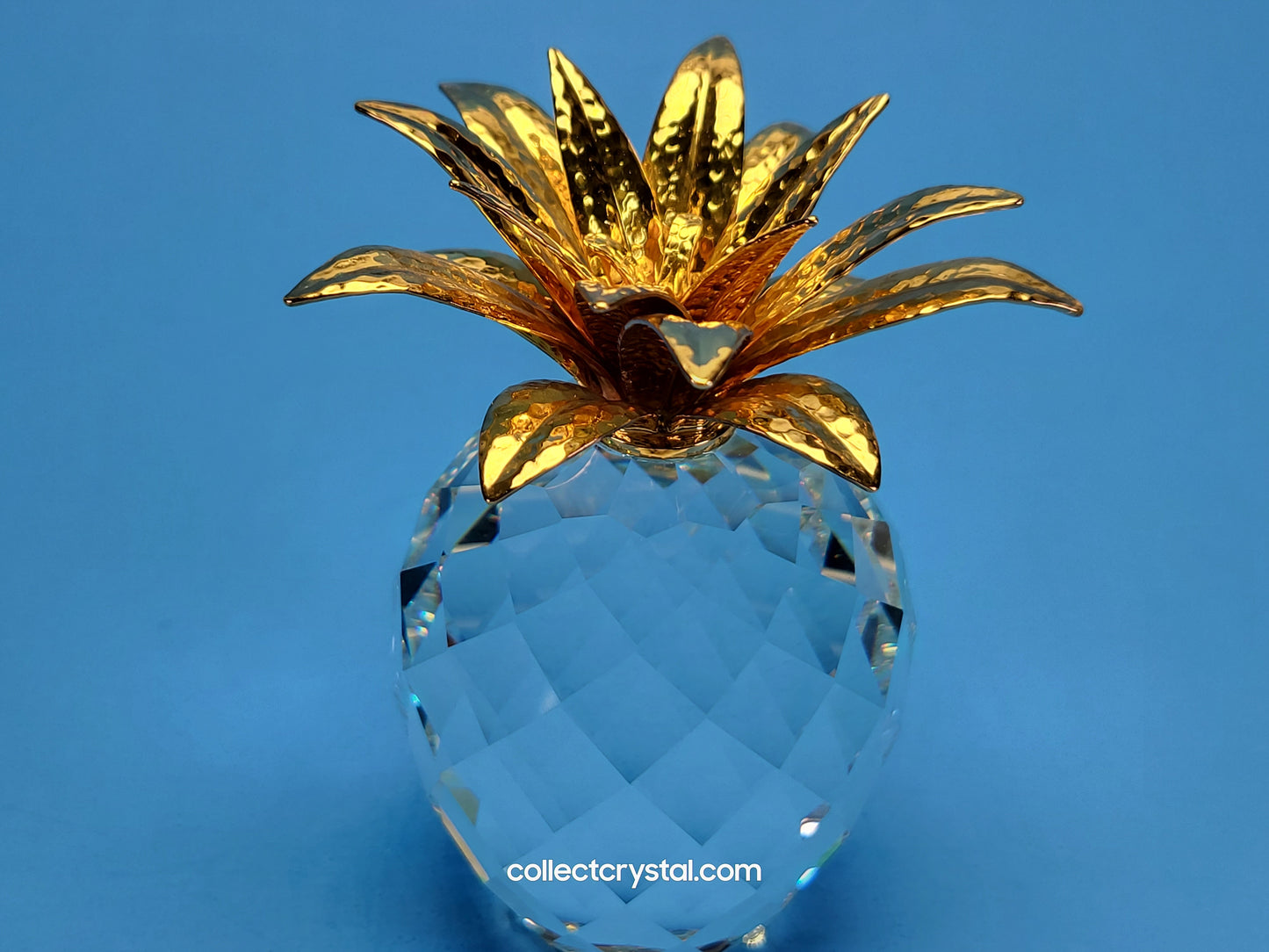PINEAPPLE GOLD LARGE v1 HAMMERED LEAVES (rounder shape) 010044