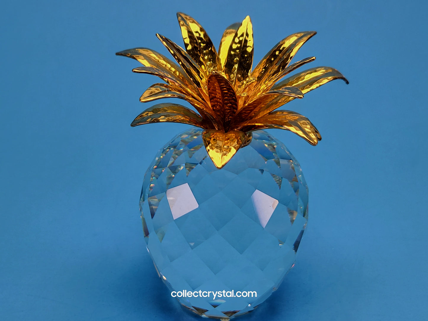 PINEAPPLE GOLD LARGE v1 HAMMERED LEAVES (rounder shape) 010044