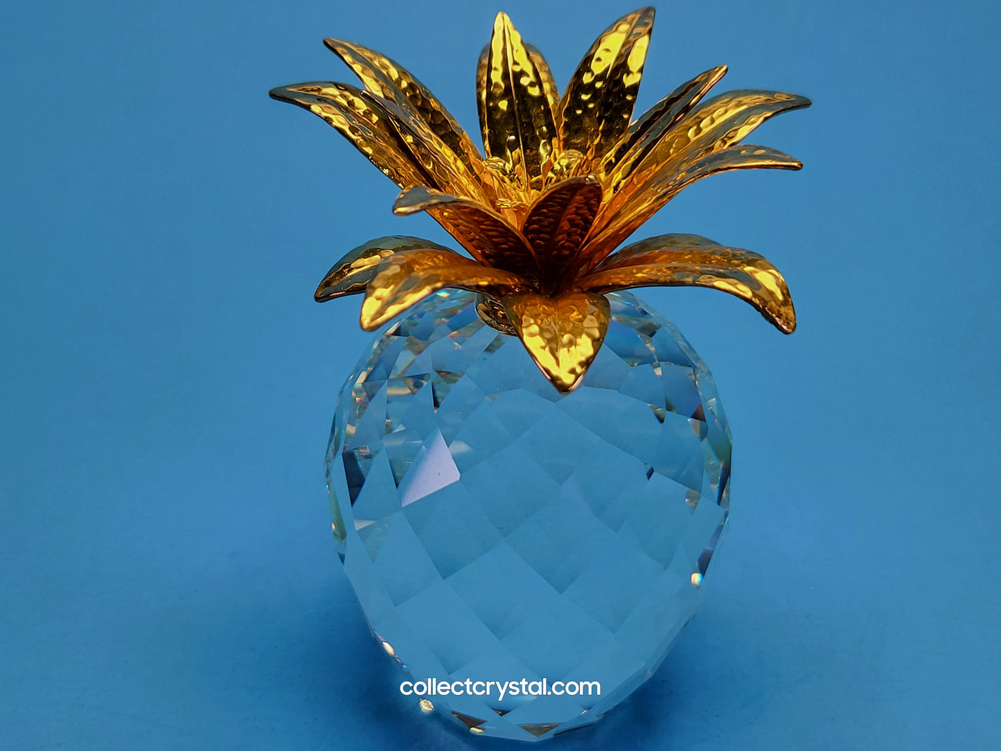 PINEAPPLE GOLD LARGE v1 HAMMERED LEAVES (rounder shape) 010044