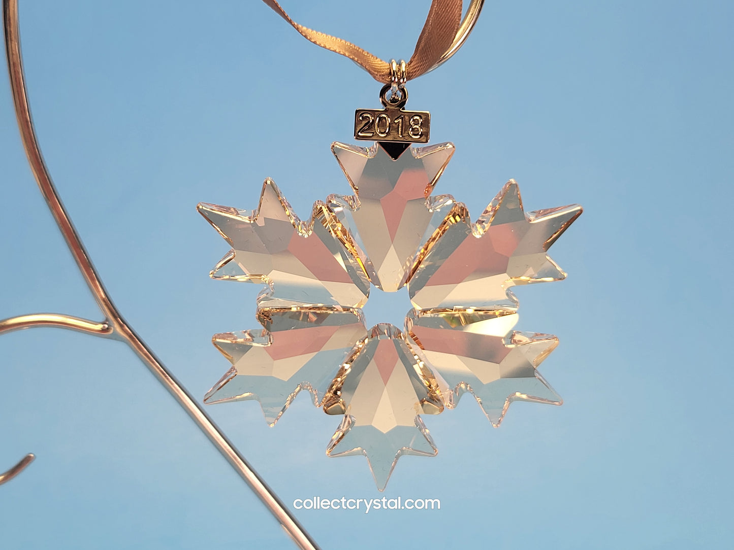 2018 CHRISTMAS ORNAMENT GOLD SCS 5357982