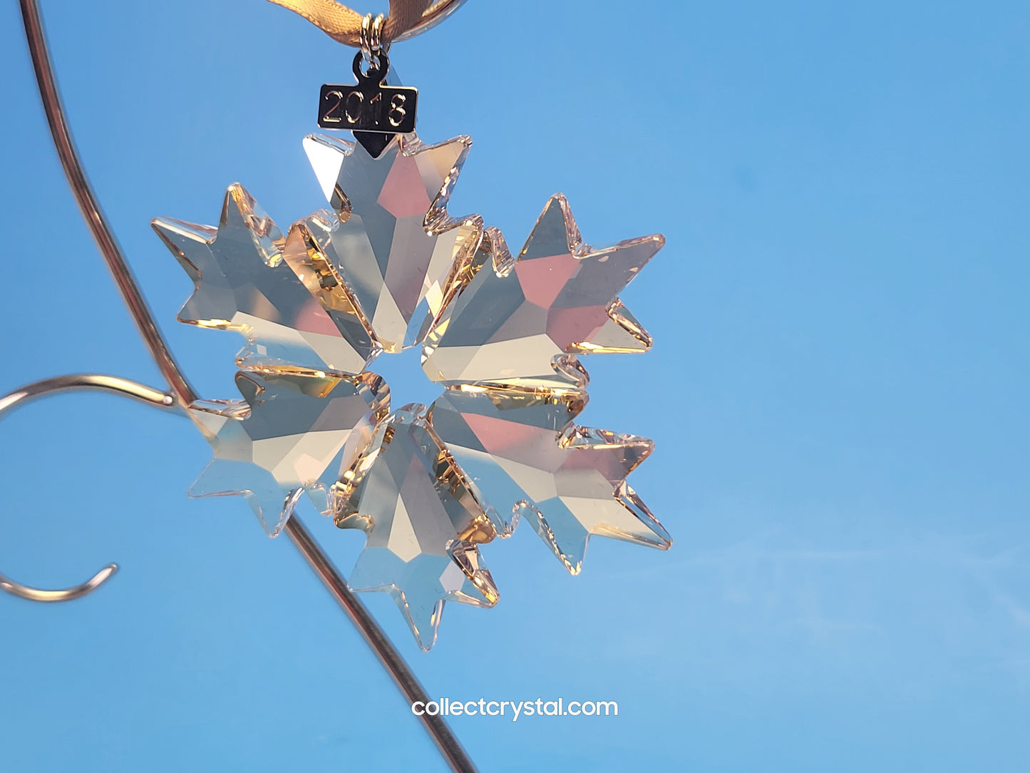 2018 CHRISTMAS ORNAMENT GOLD SCS 5357982