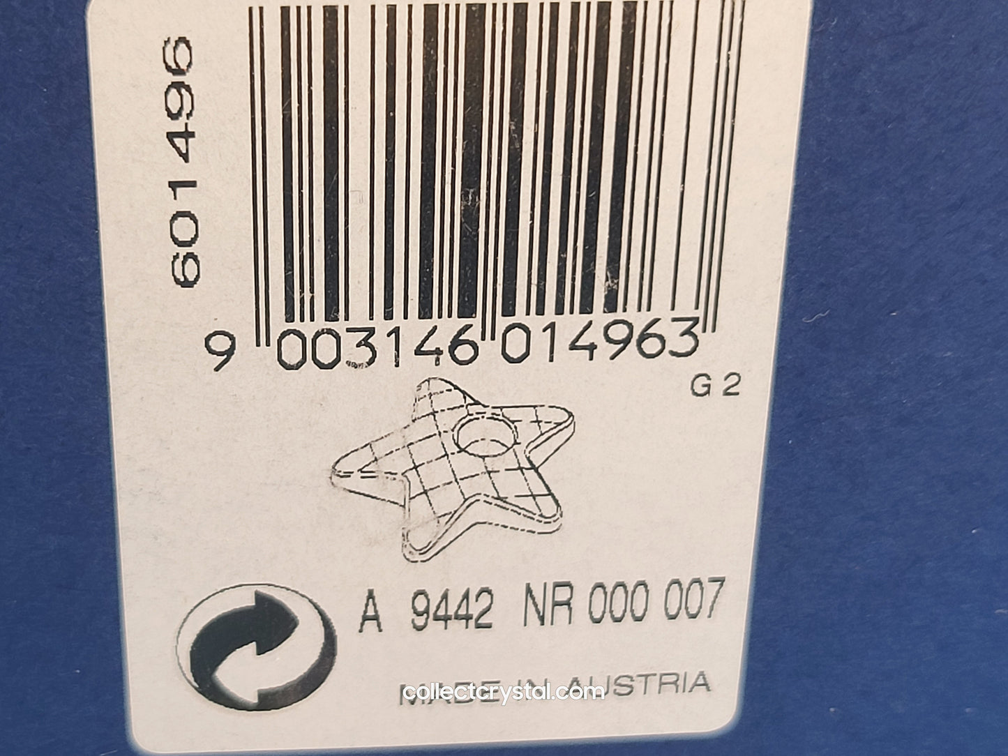 CHRISTMAS CANDLEHOLDER STAR 601496