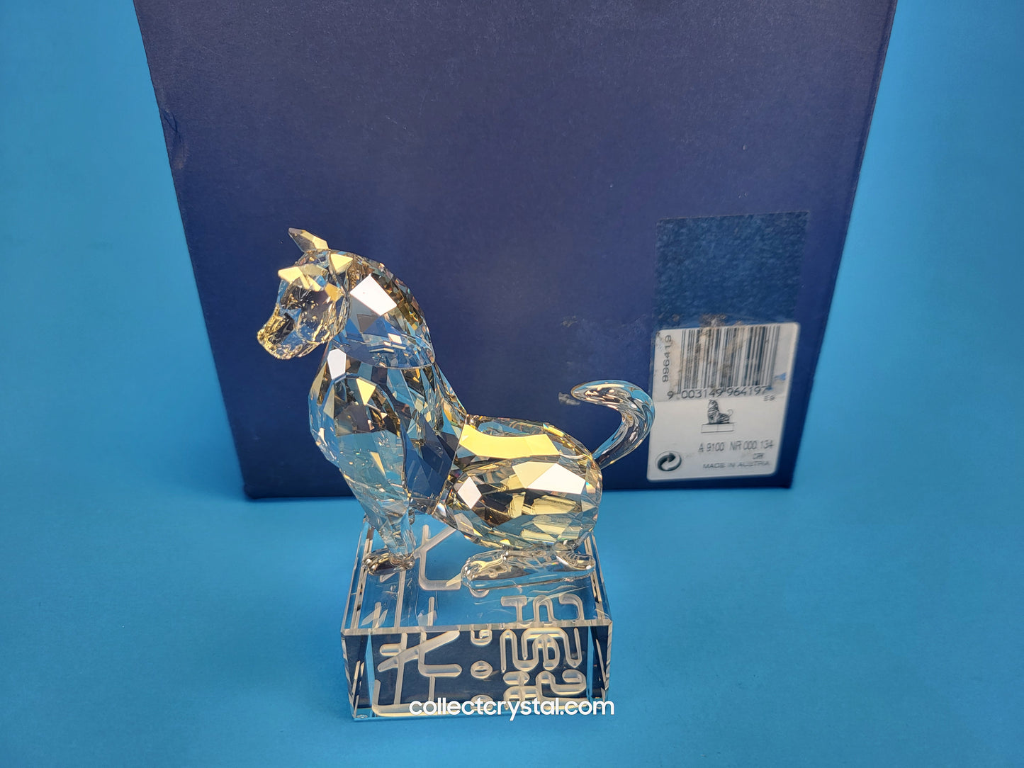 Chinese Zodiac DOG Silver Shade Crystal Figurine # 996419