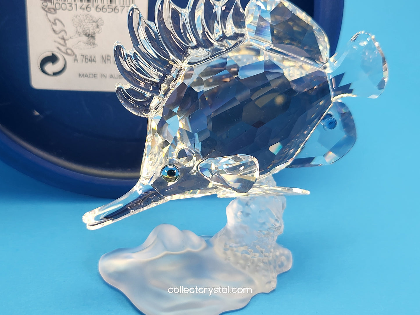 Longnose Butterfly Crystal Fish Figurine 2009 MIB Complete # 666567