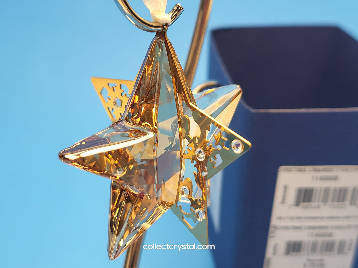 SWAROVSKI CHRISTMAS ORNAMENT – STAR CRYSTAL GOLDEN SHADOW 1140008