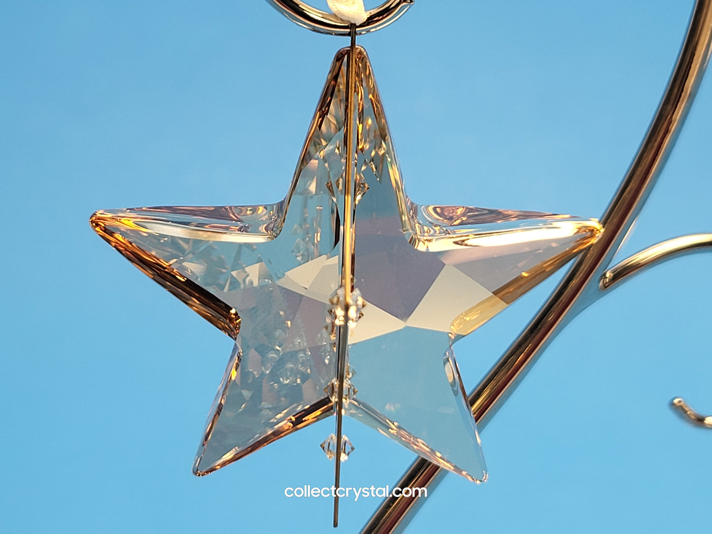 SWAROVSKI CHRISTMAS ORNAMENT – STAR CRYSTAL GOLDEN SHADOW 1140008