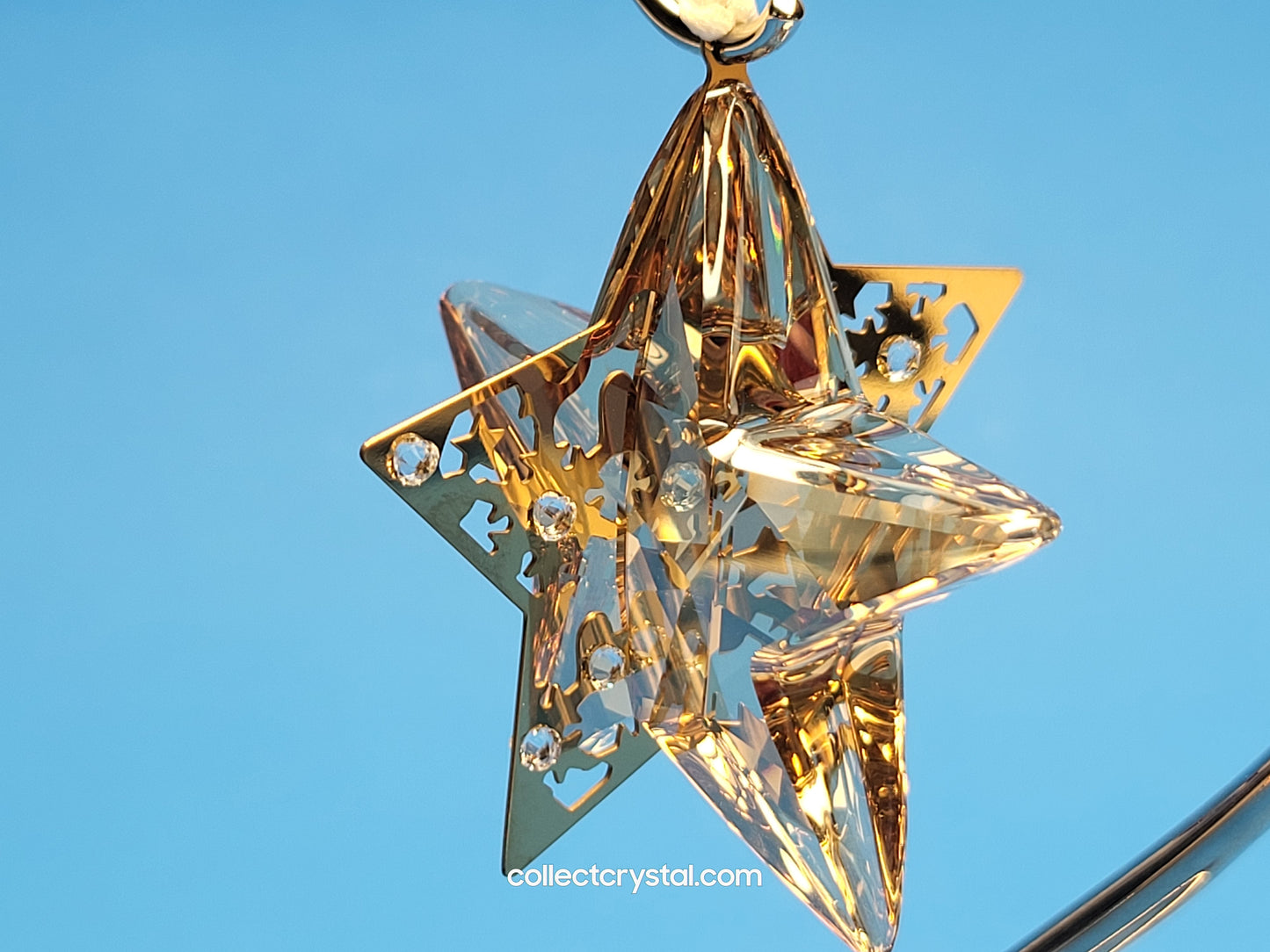 SWAROVSKI CHRISTMAS ORNAMENT – STAR CRYSTAL GOLDEN SHADOW 1140008