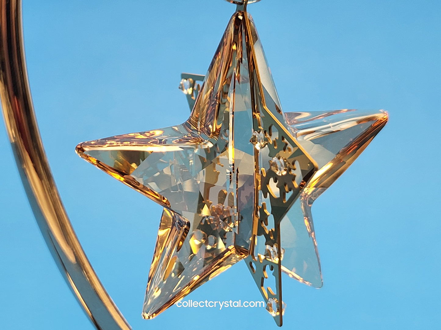 SWAROVSKI CHRISTMAS ORNAMENT – STAR CRYSTAL GOLDEN SHADOW 1140008