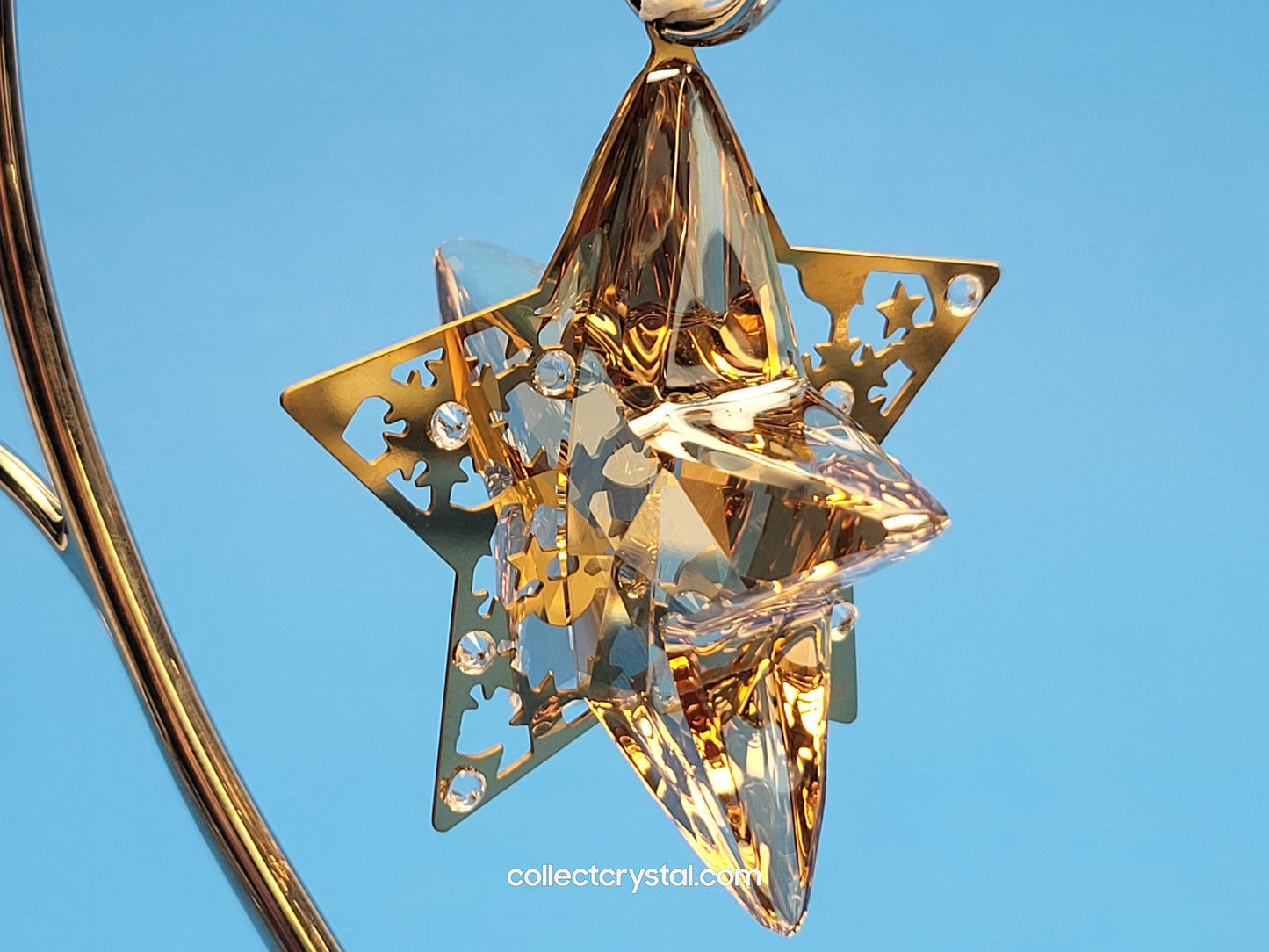 SWAROVSKI CHRISTMAS ORNAMENT – STAR CRYSTAL GOLDEN SHADOW 1140008