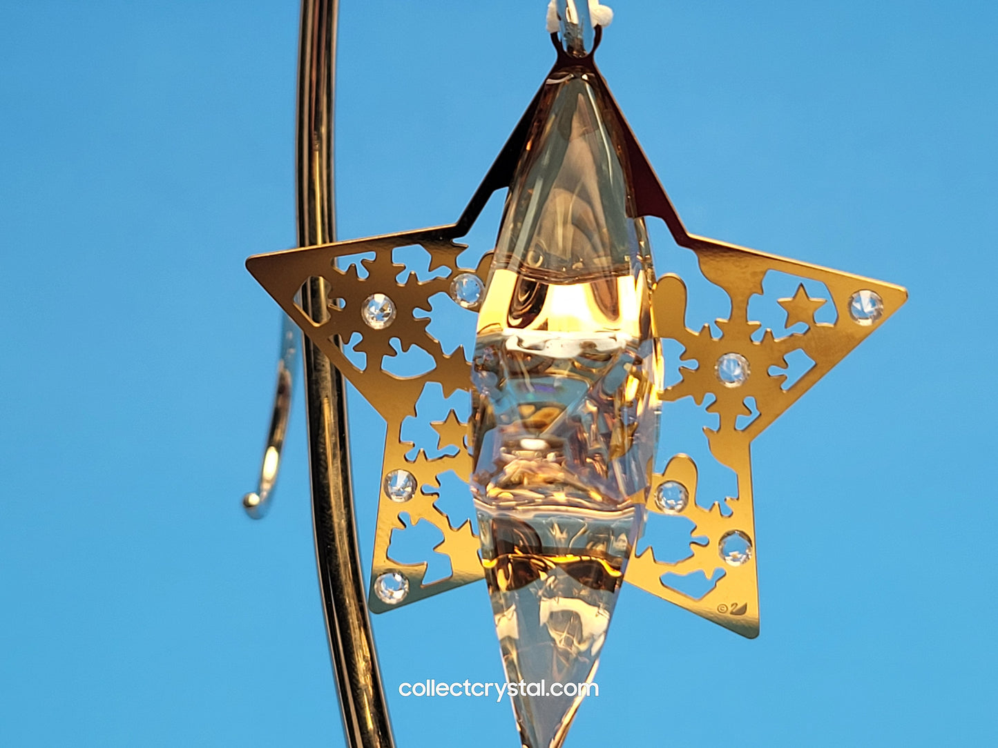 SWAROVSKI CHRISTMAS ORNAMENT – STAR CRYSTAL GOLDEN SHADOW 1140008