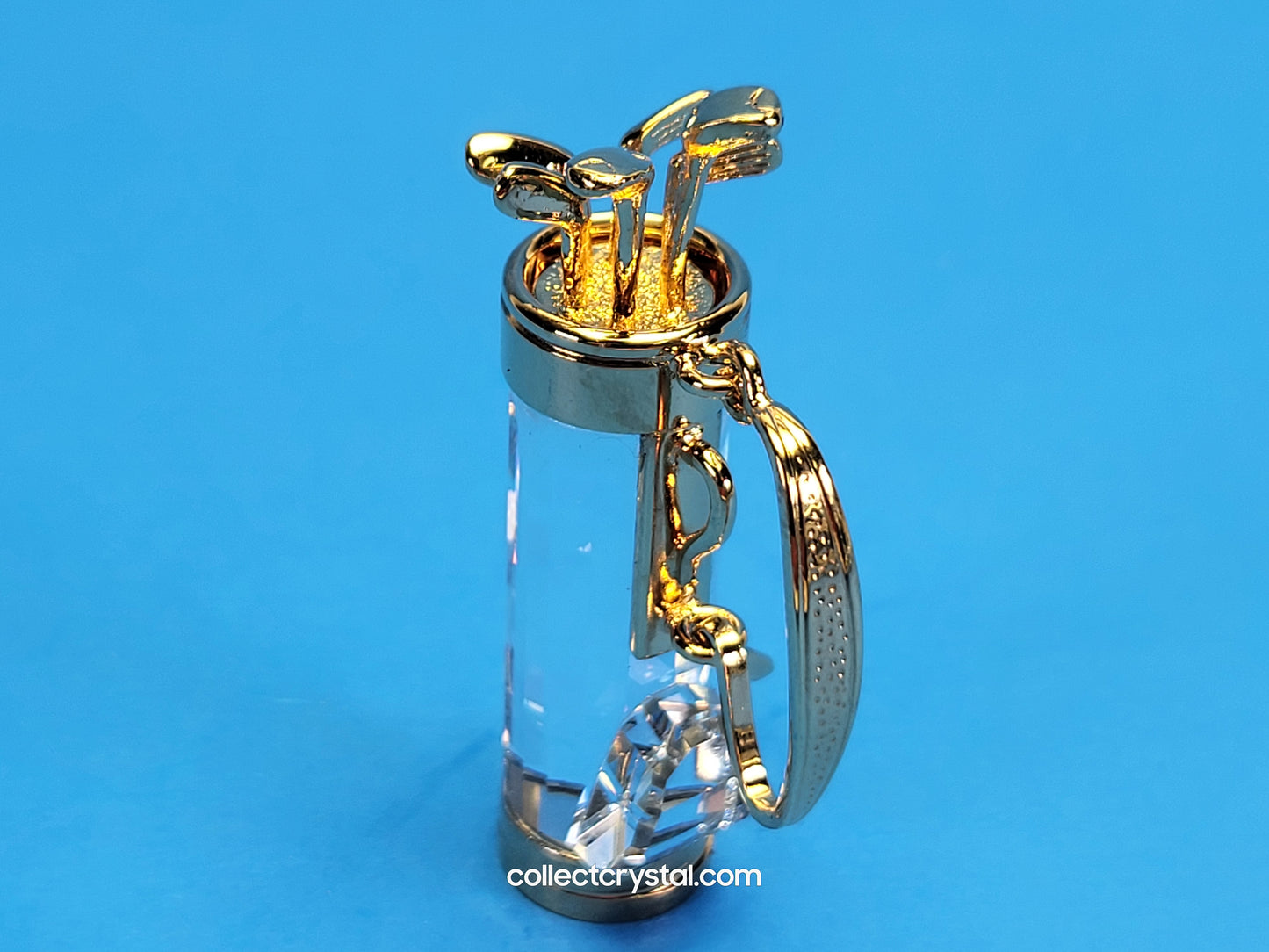Swarovski Figurine Crystal Memories -Golf Bag and clubs Gold 171200