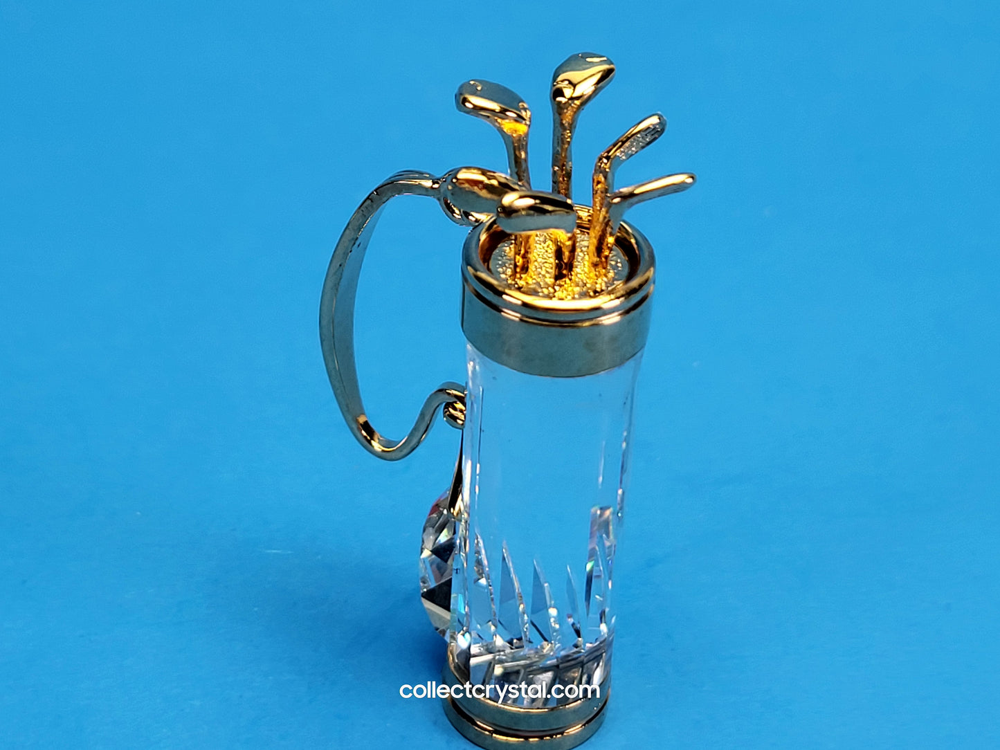 Swarovski Figurine Crystal Memories -Golf Bag and clubs Gold 171200