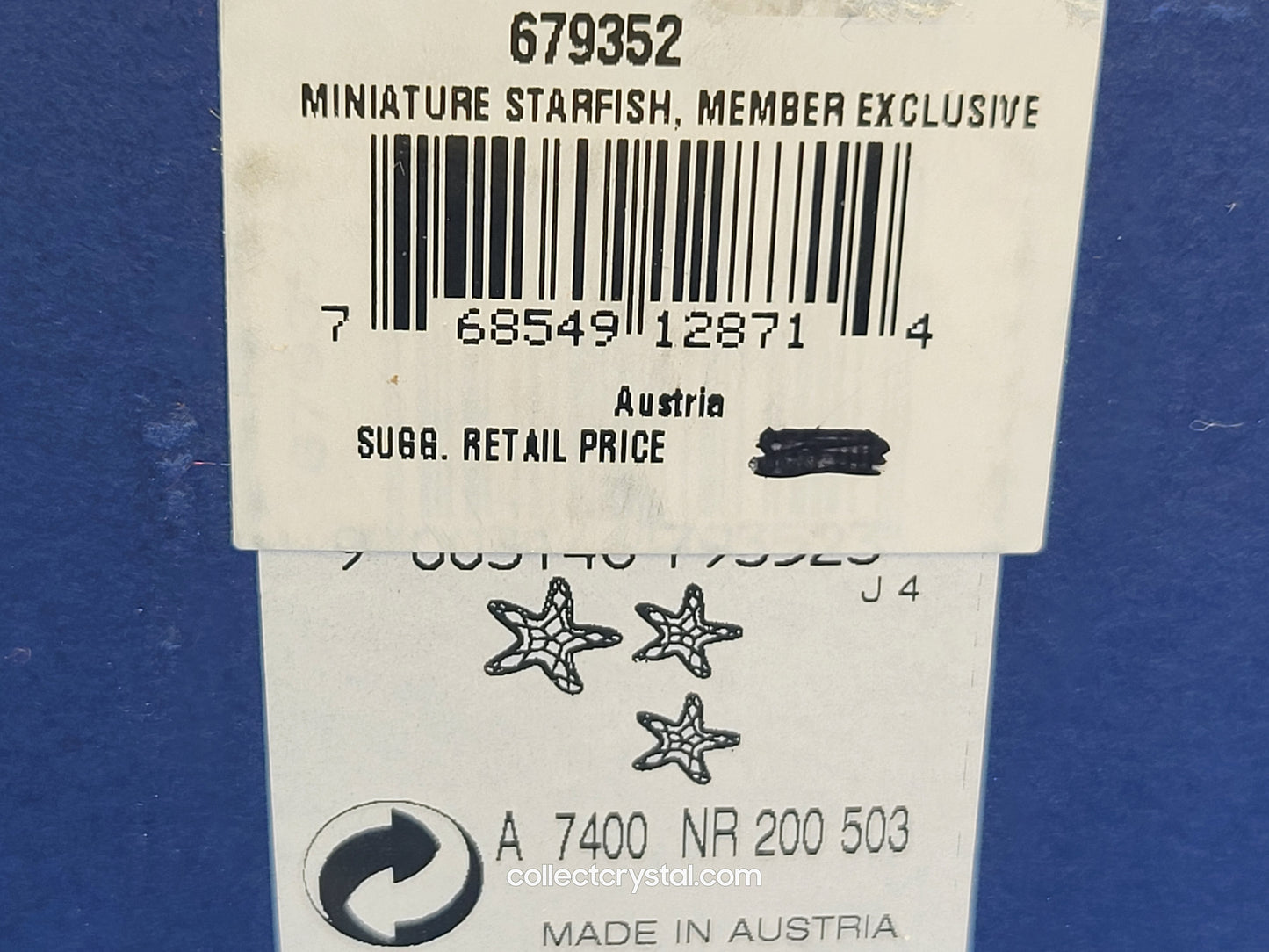 SCS Member Exclusive 2005 Miniature Starfish # 679352 - 15 Star fish