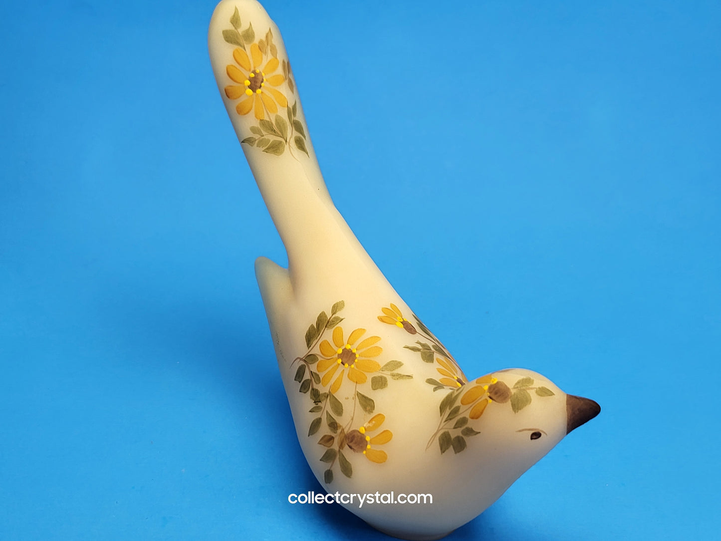 Fenton Happiness Cameo Hand Painted Bird