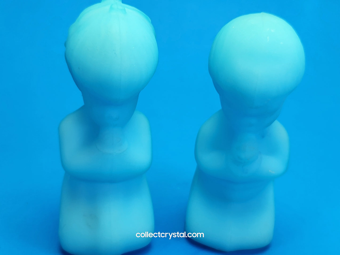 Fenton Blue Boy and Girl Praying