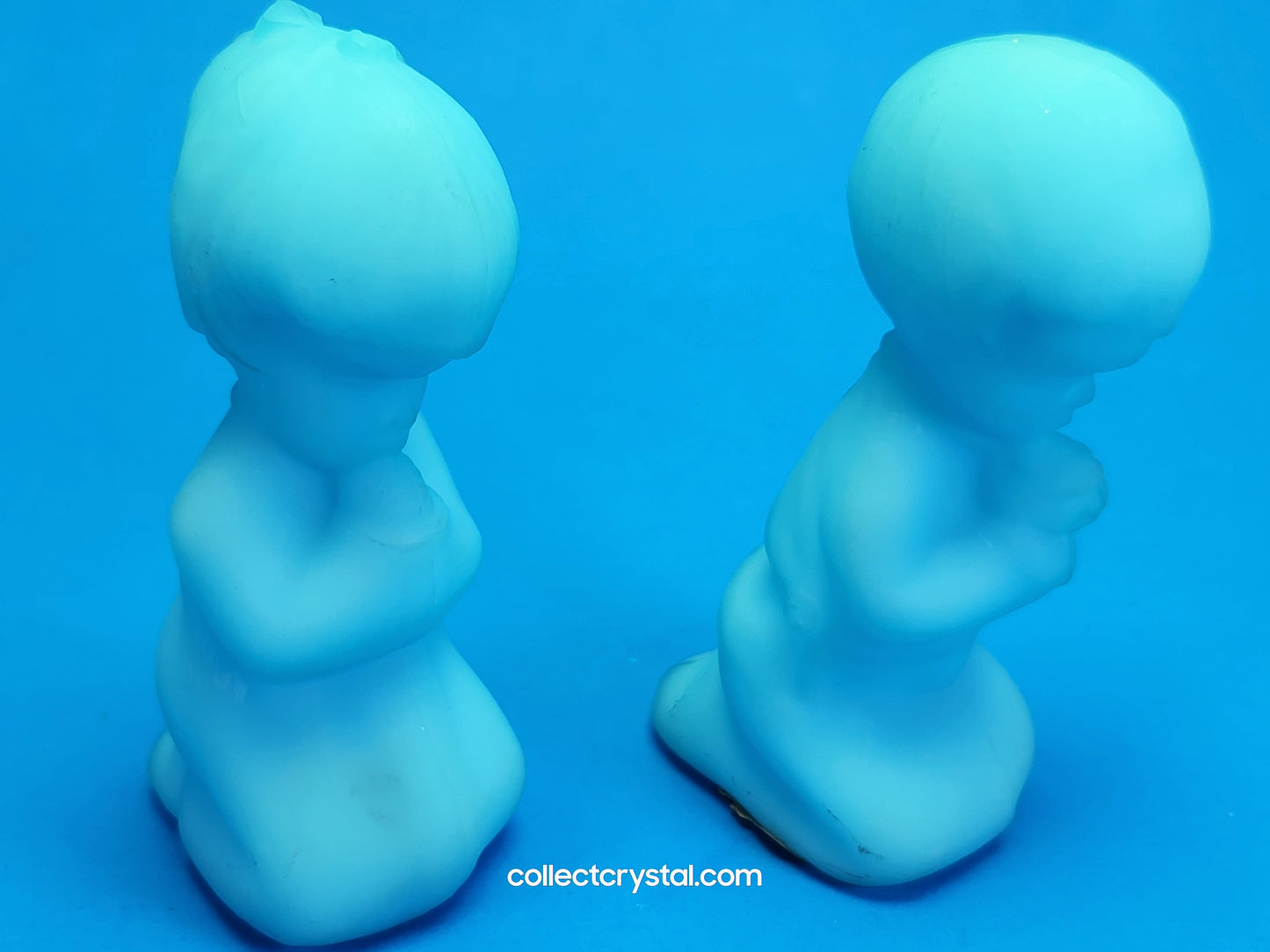 Fenton Blue Boy and Girl Praying