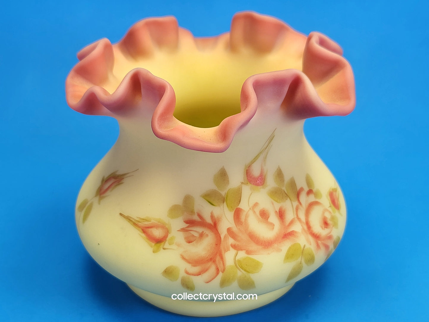 Fenton Burmese Vase
