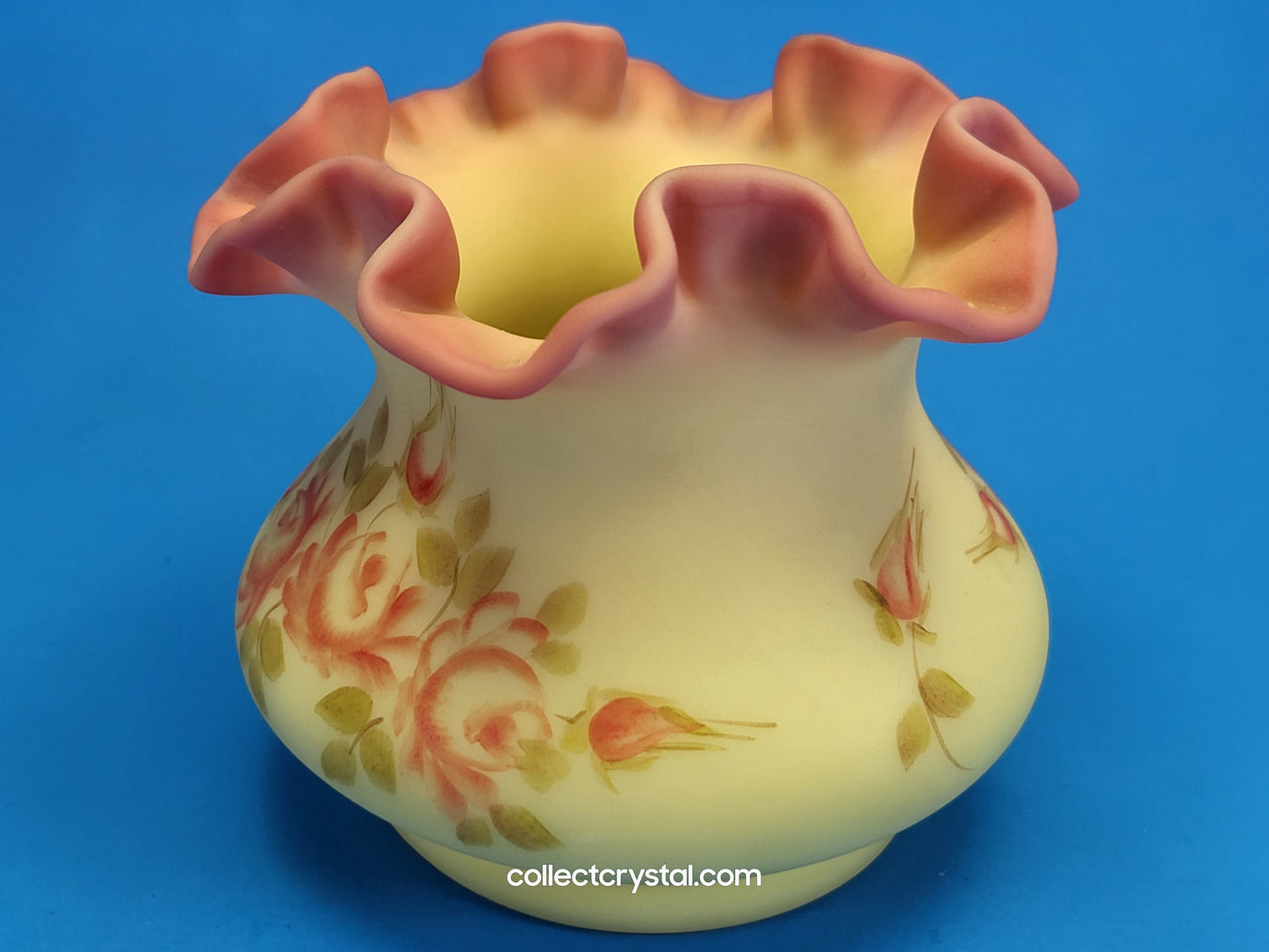 Fenton Burmese Vase