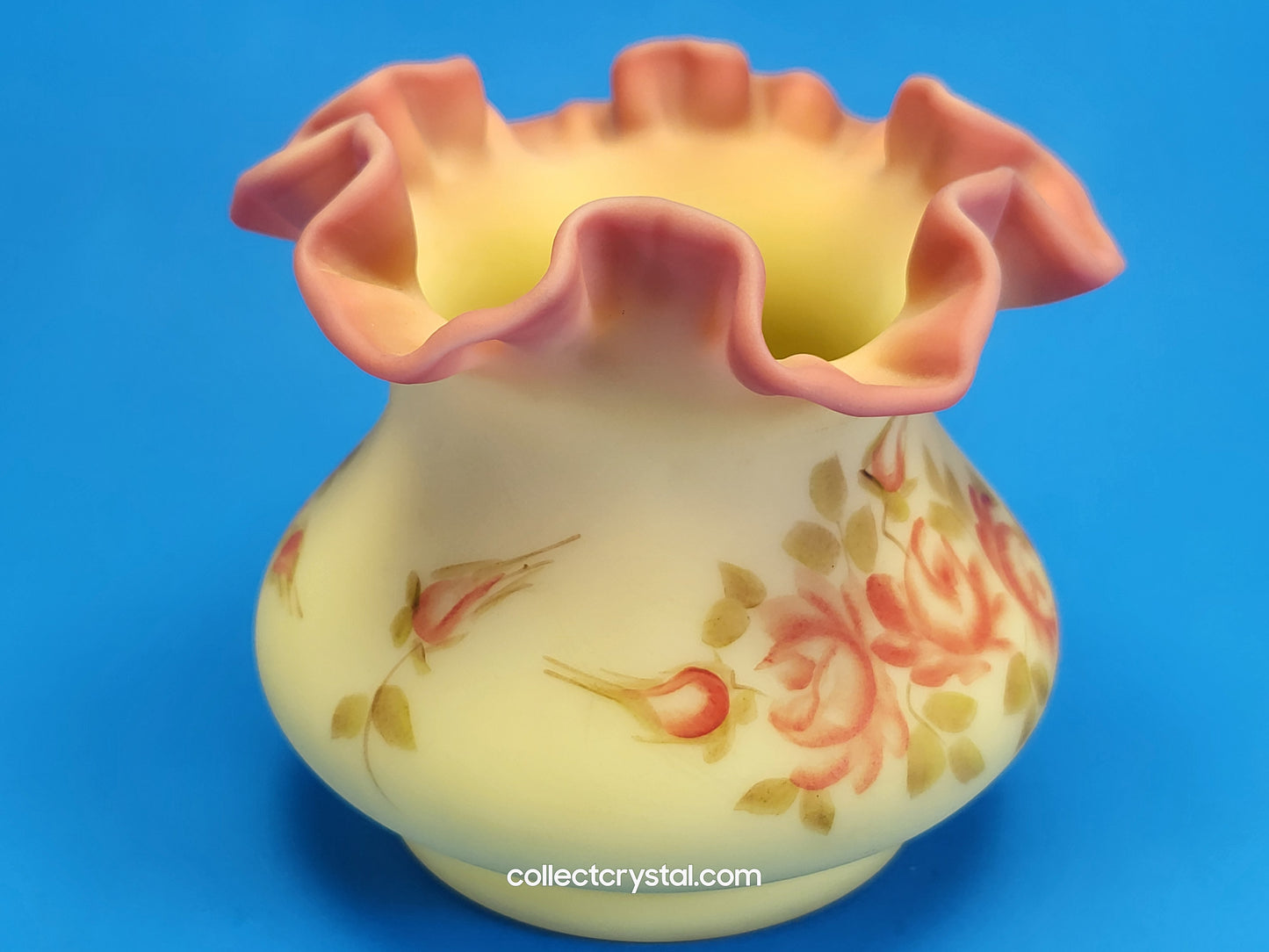Fenton Burmese Vase