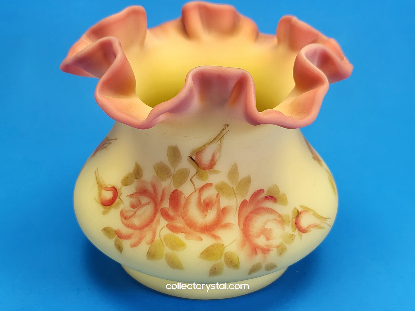 Fenton Burmese Vase