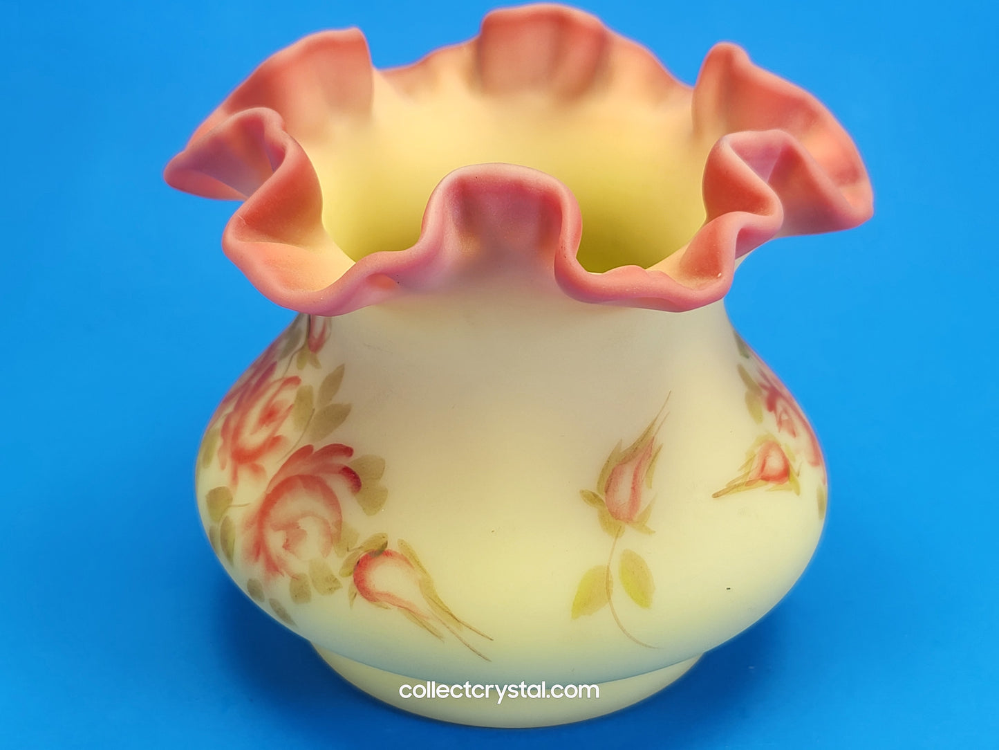 Fenton Burmese Vase