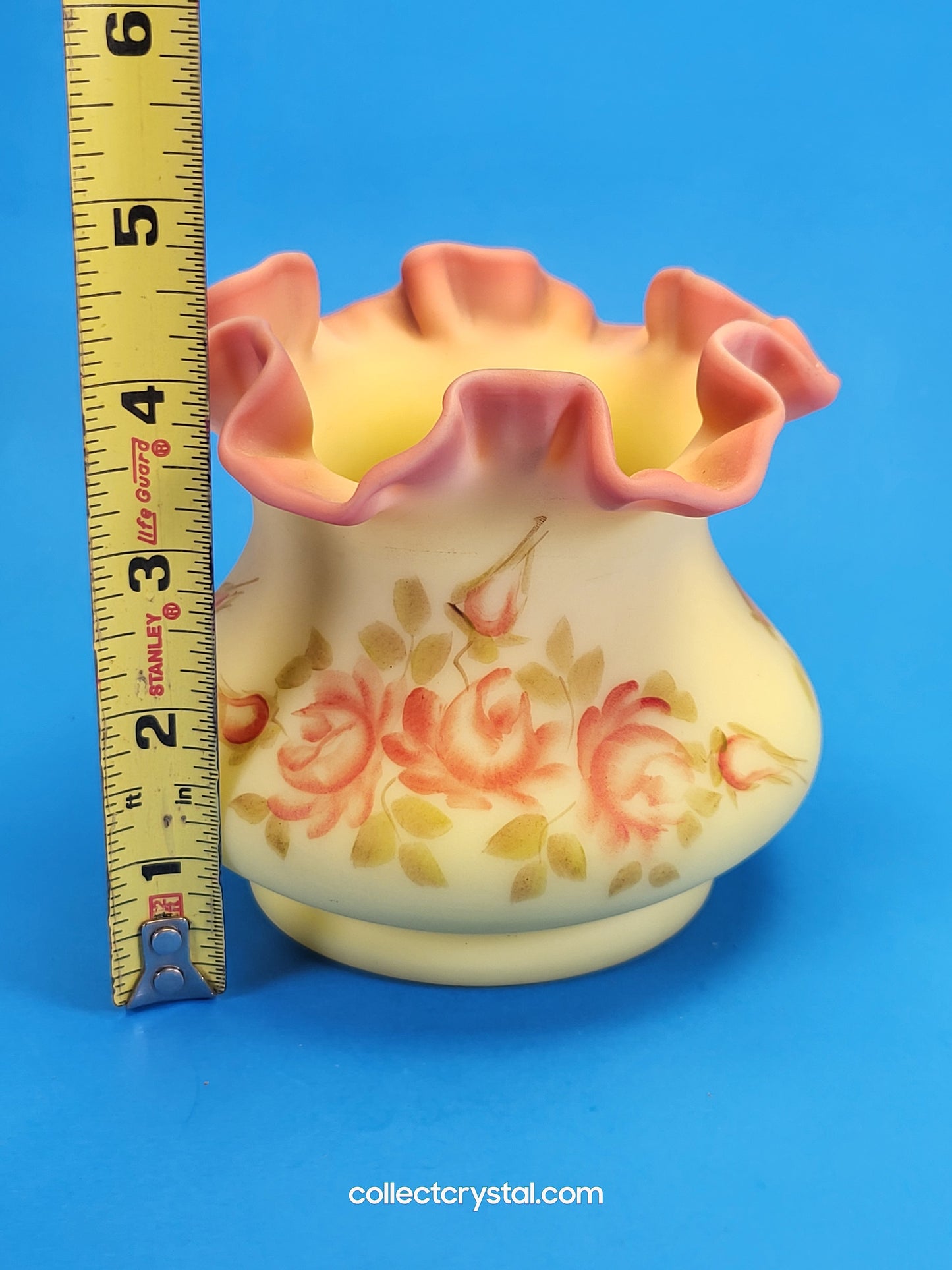 Fenton Burmese Vase
