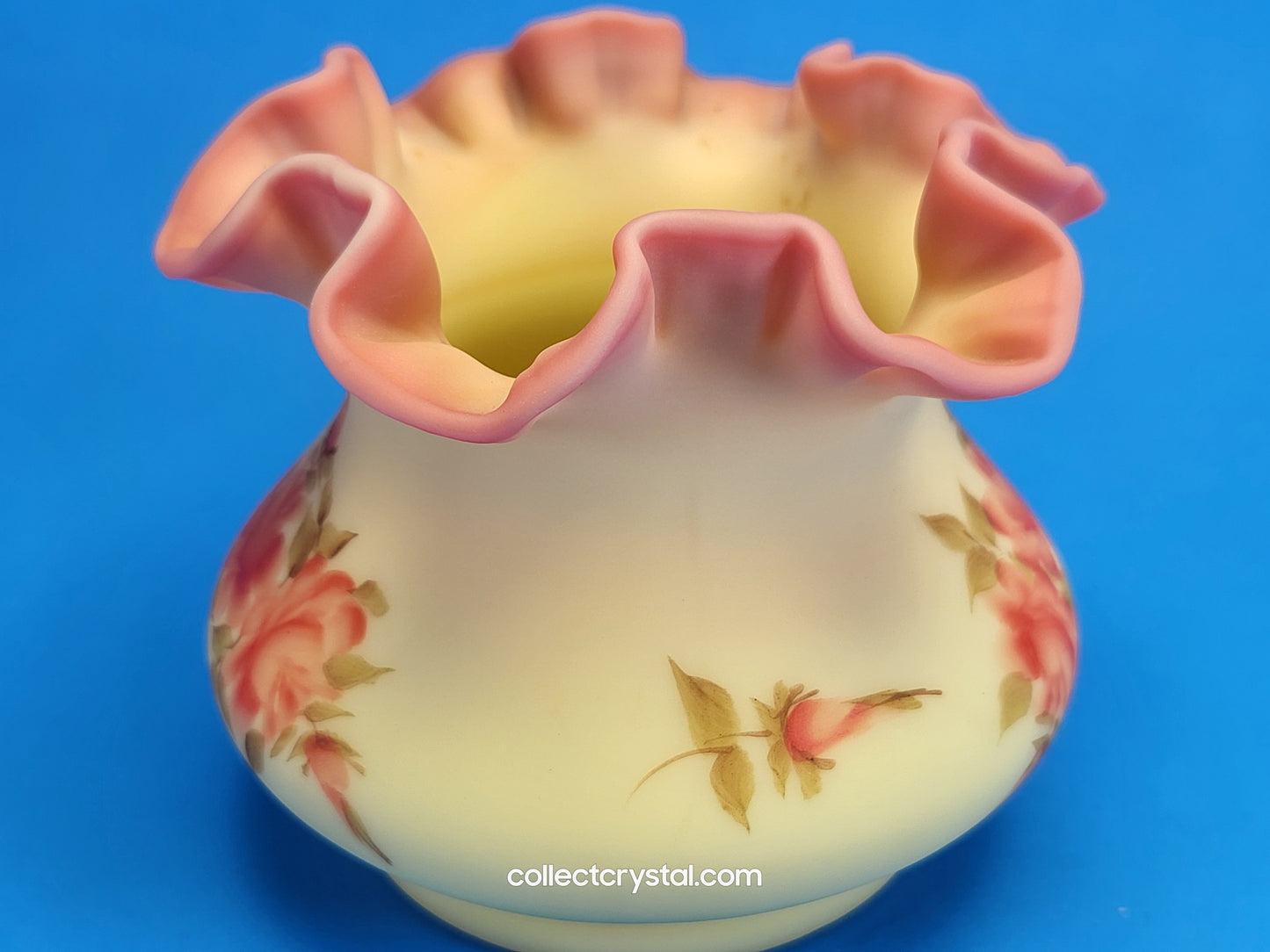 Fenton Burmese Vase