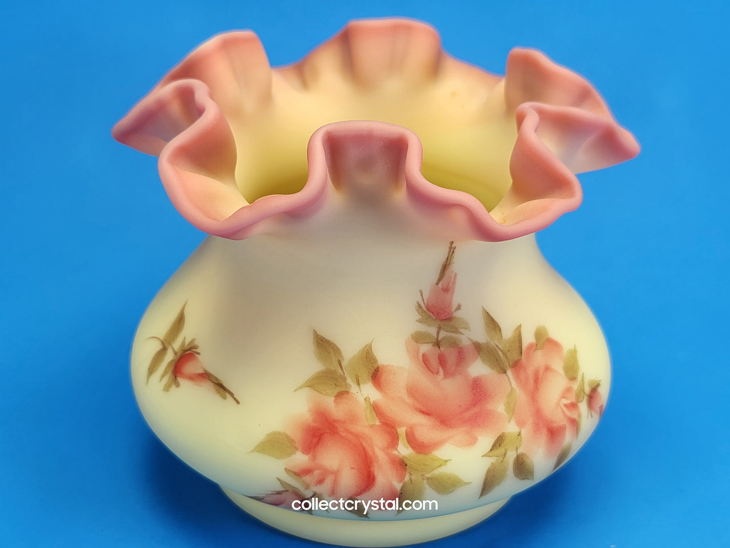 Fenton Burmese Vase