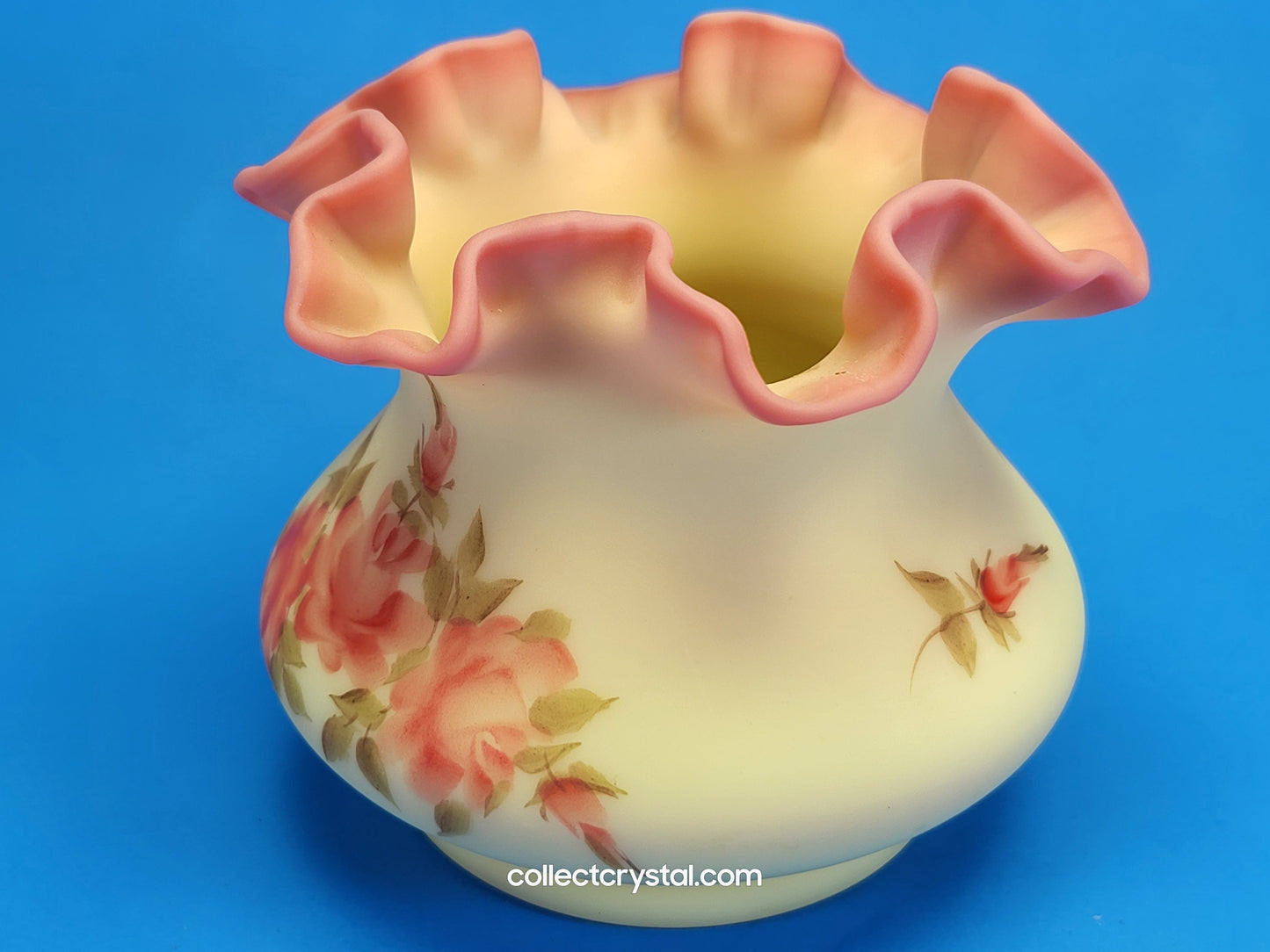 Fenton Burmese Vase
