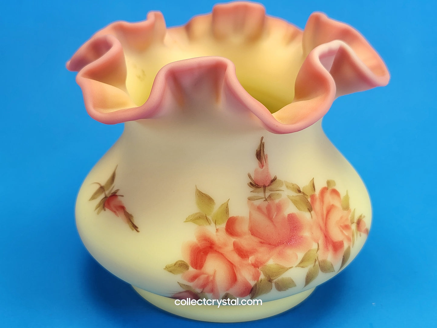 Fenton Burmese Vase