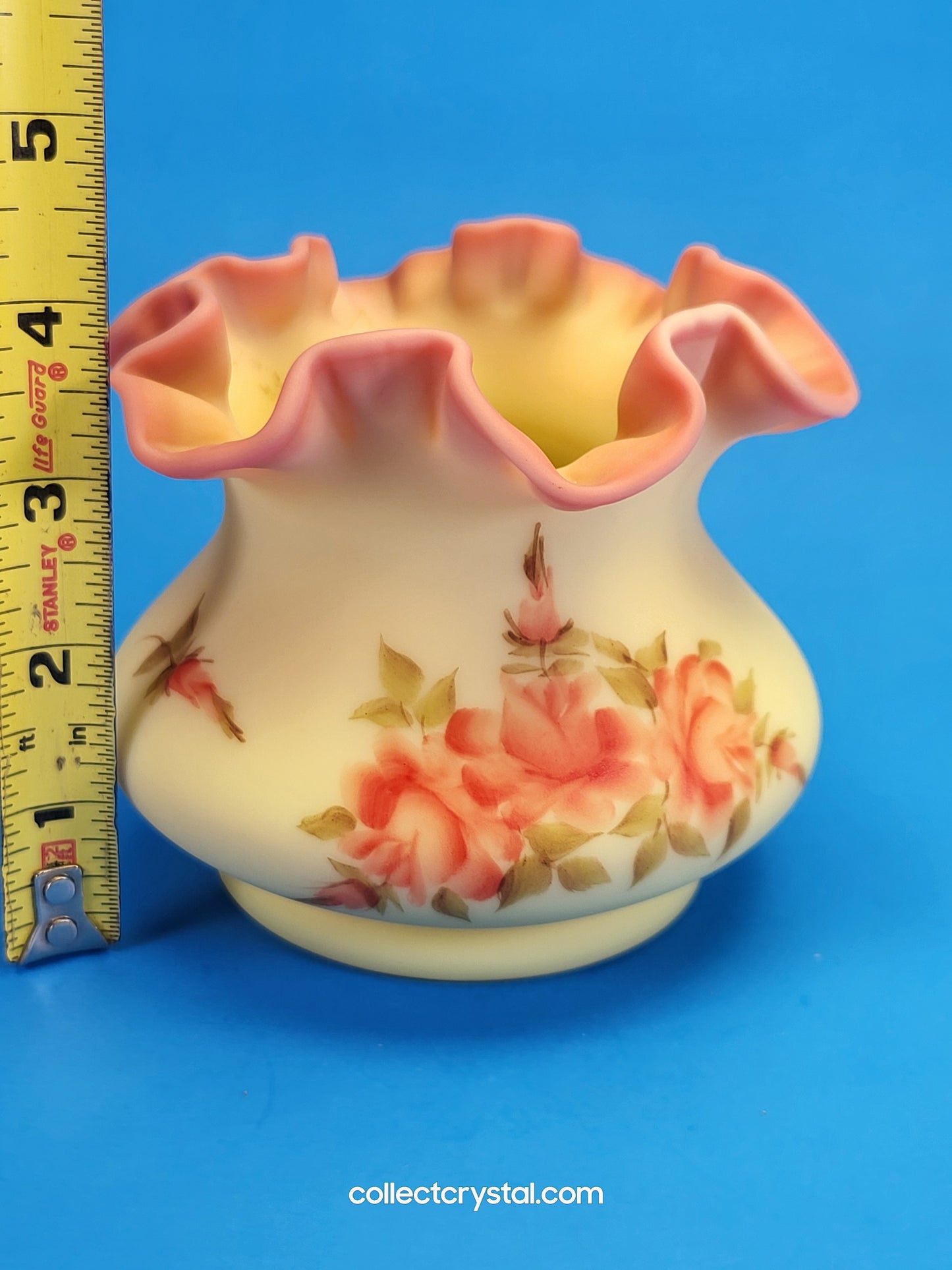 Fenton Burmese Vase