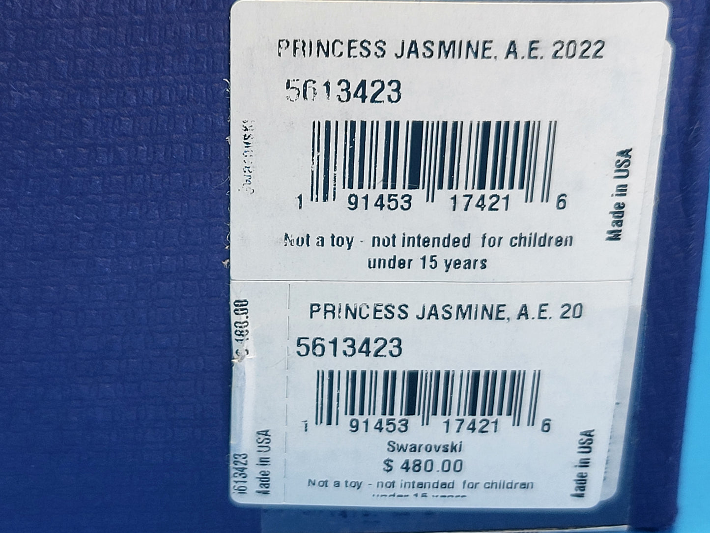 Disney ALADDIN PRICESS JASMINE # 5613423